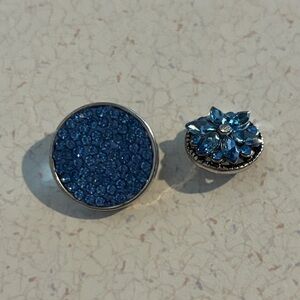 Elegant Blue snap charms
